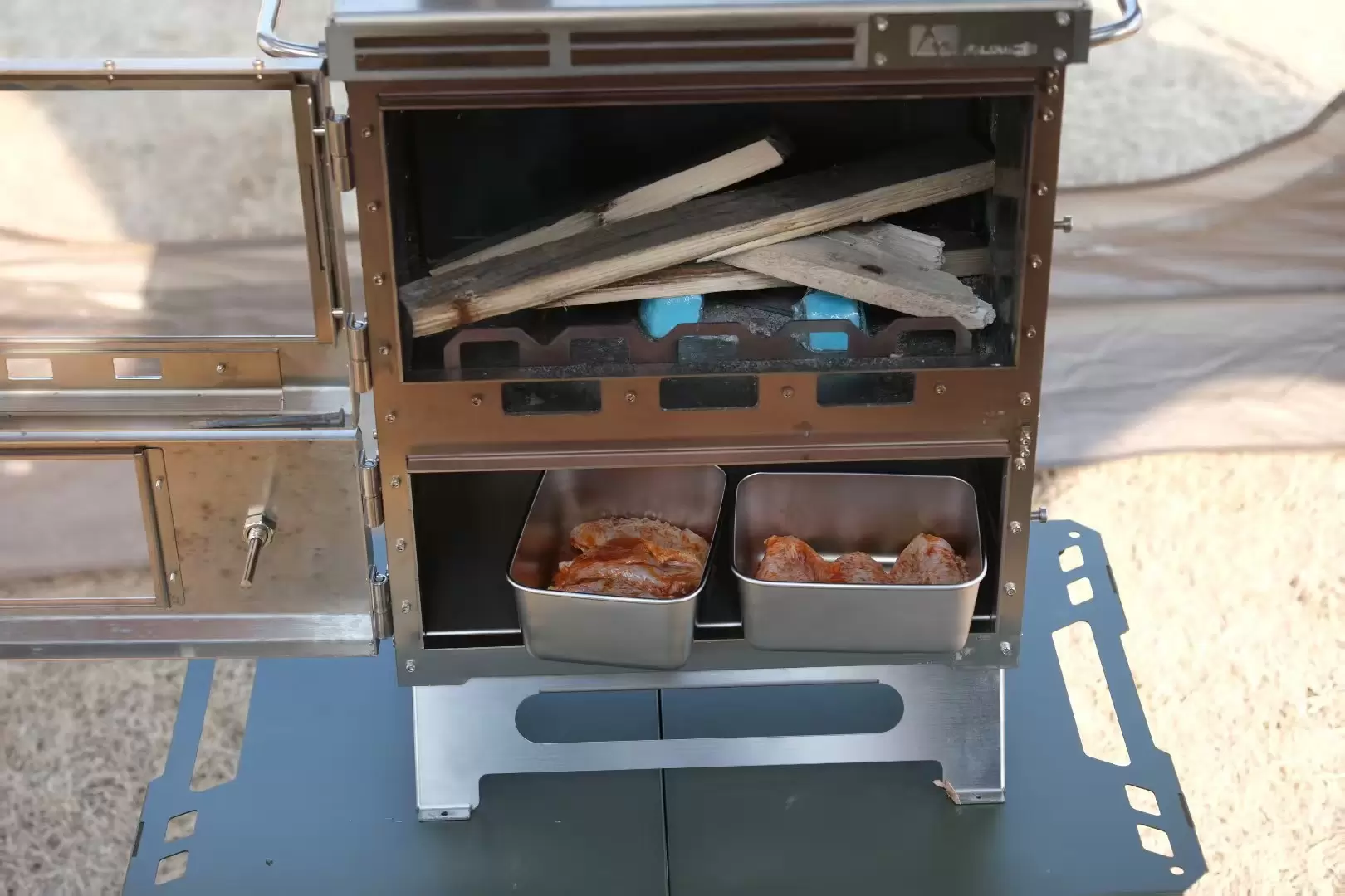 Multi-functional all-in-one camping stove oven