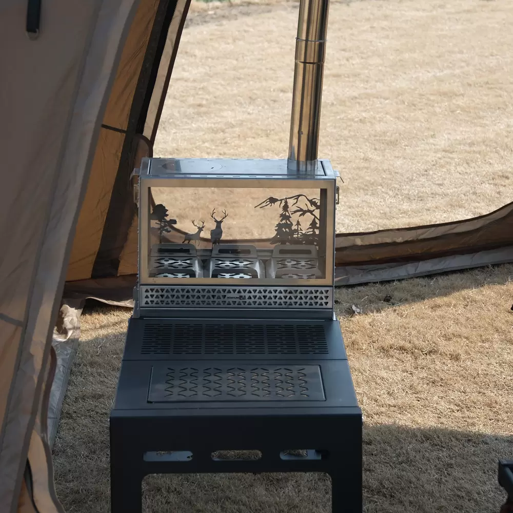 Honeycomb Totem Outdoor Wood Furnace