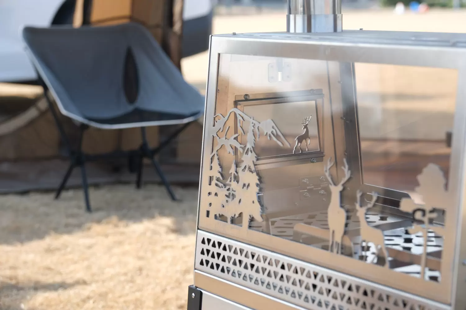 Honeycomb Totem Outdoor Wood Furnace