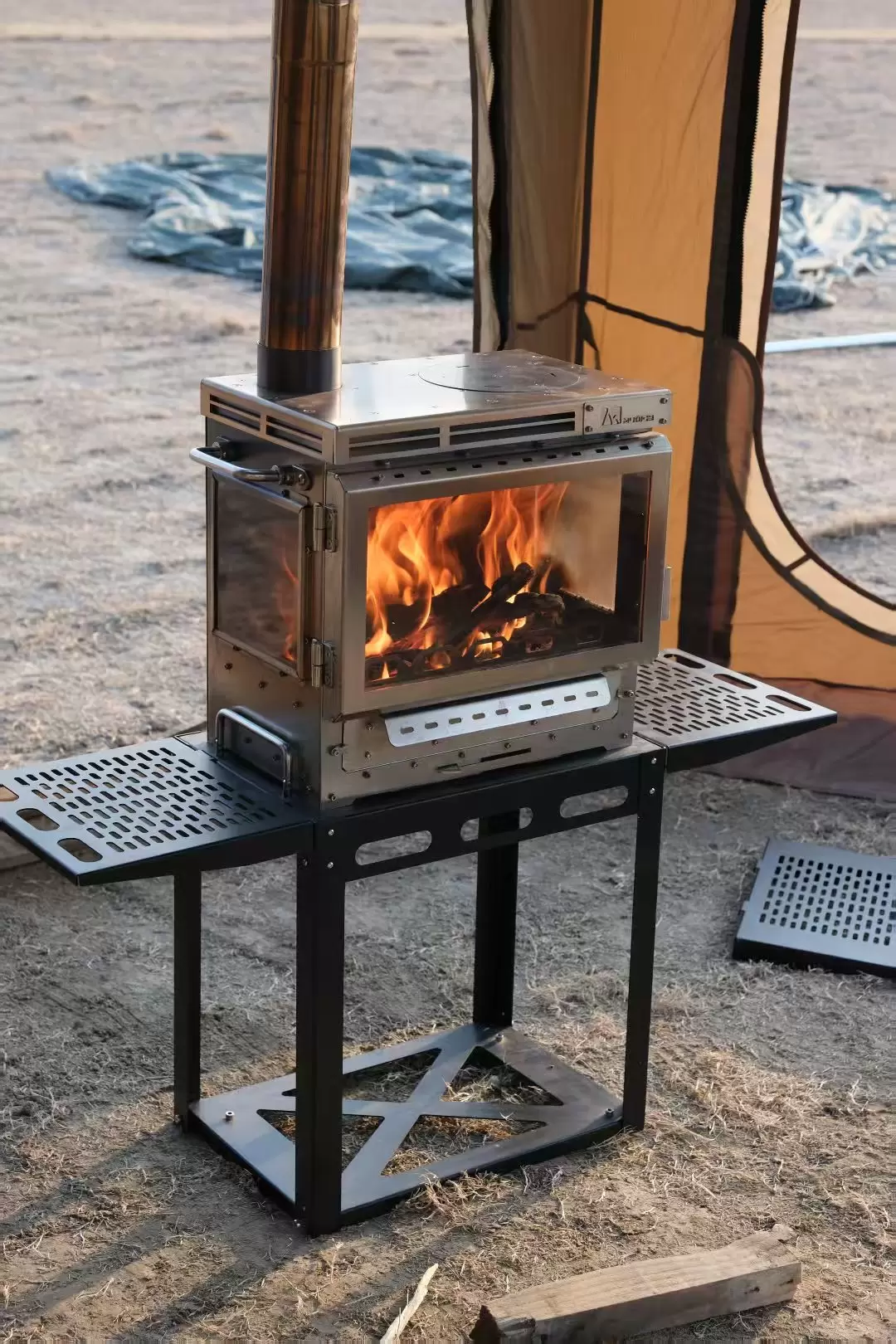 Multi-scene adaptive static burning tent furnace