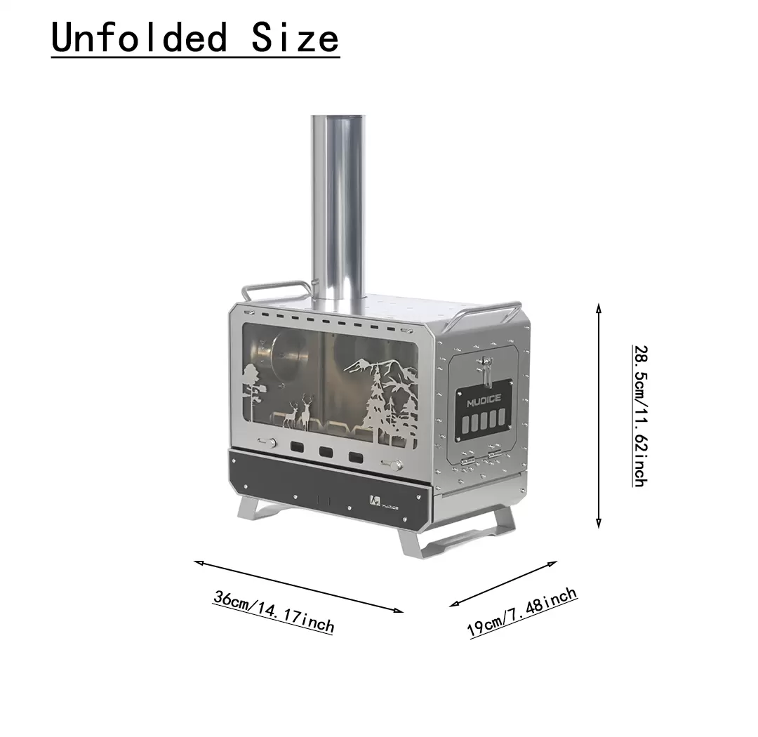 Multi functional desktop tent stove