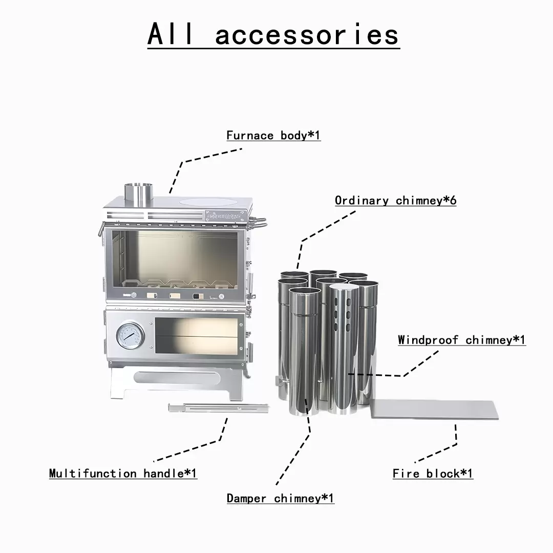 Multi functional integrated camping stove