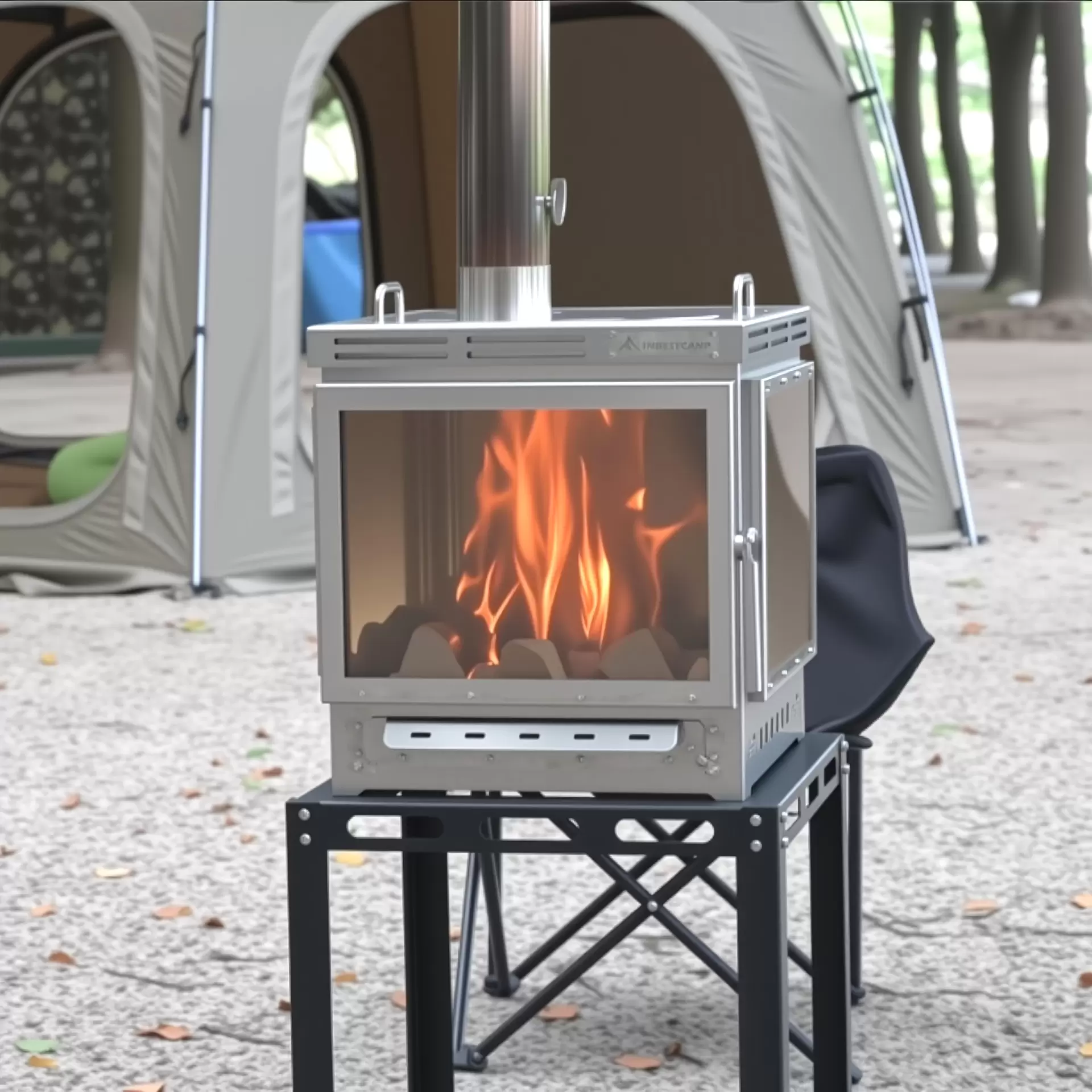 Panoramic Flame Palace Fireplace