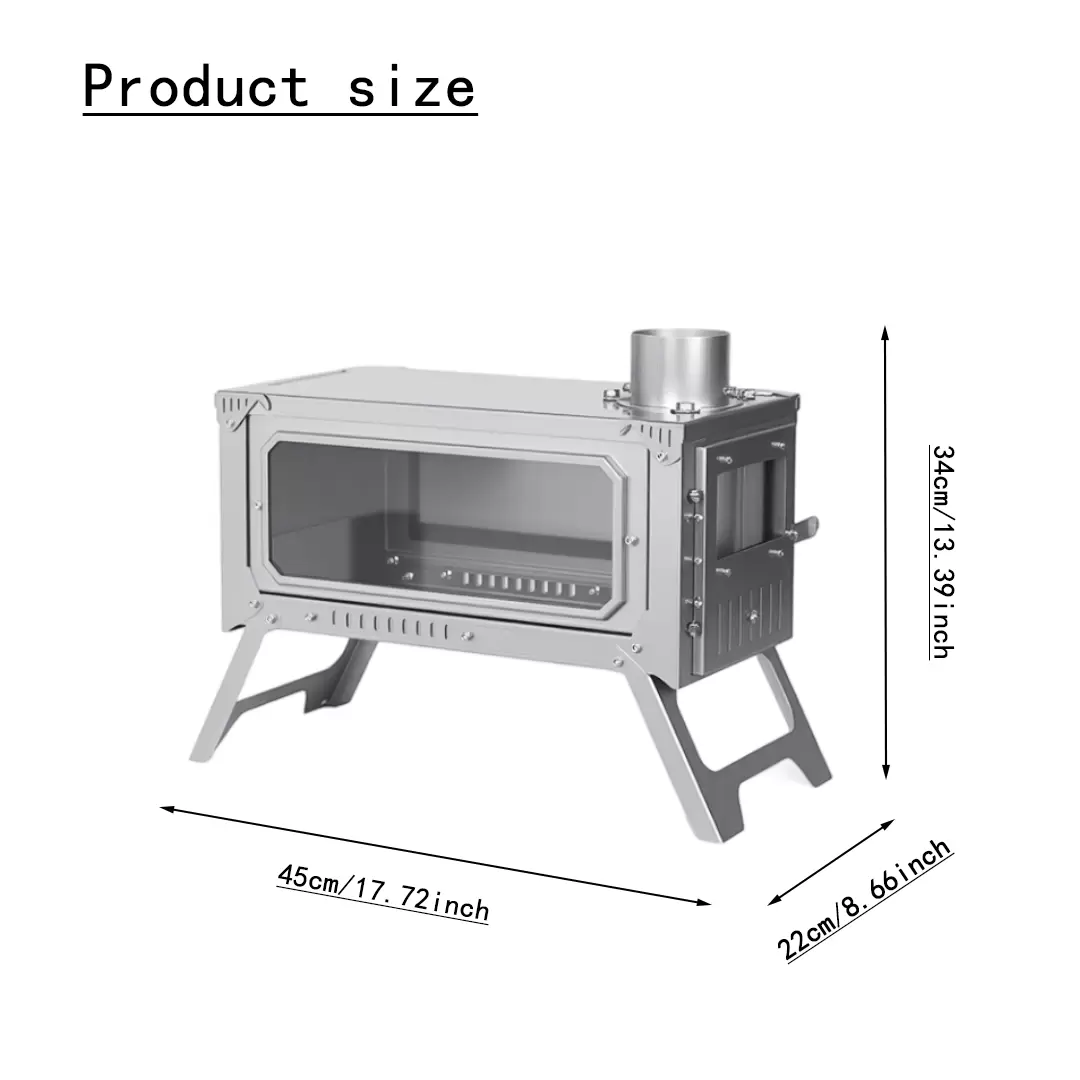 Ultra thin folding firewood stove 