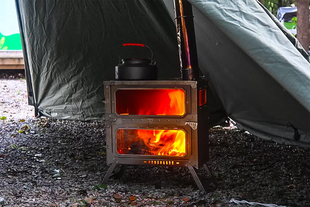 Revolutionary Double Fold Firewood Stove