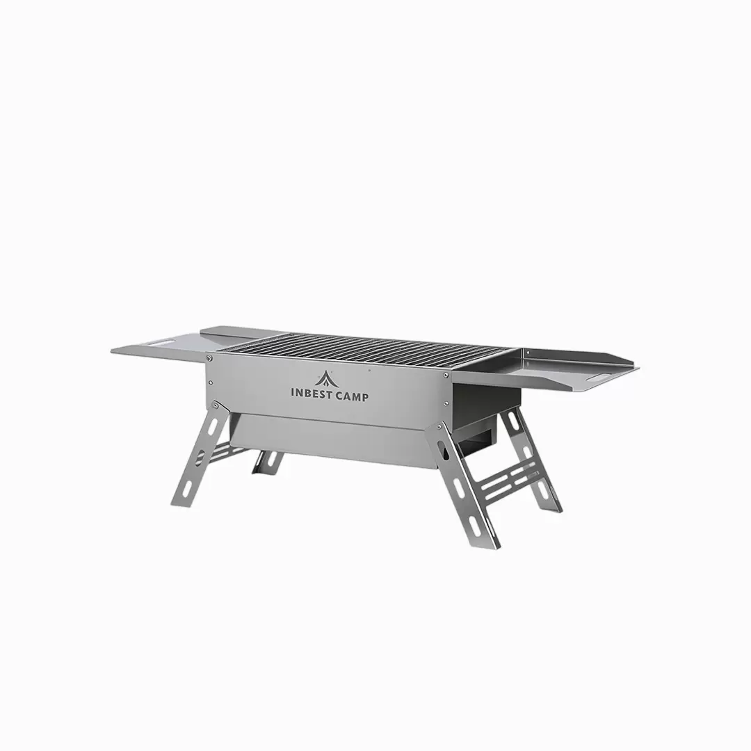 Folding Handle Stainless Steel Charcoal Barbecue Stove