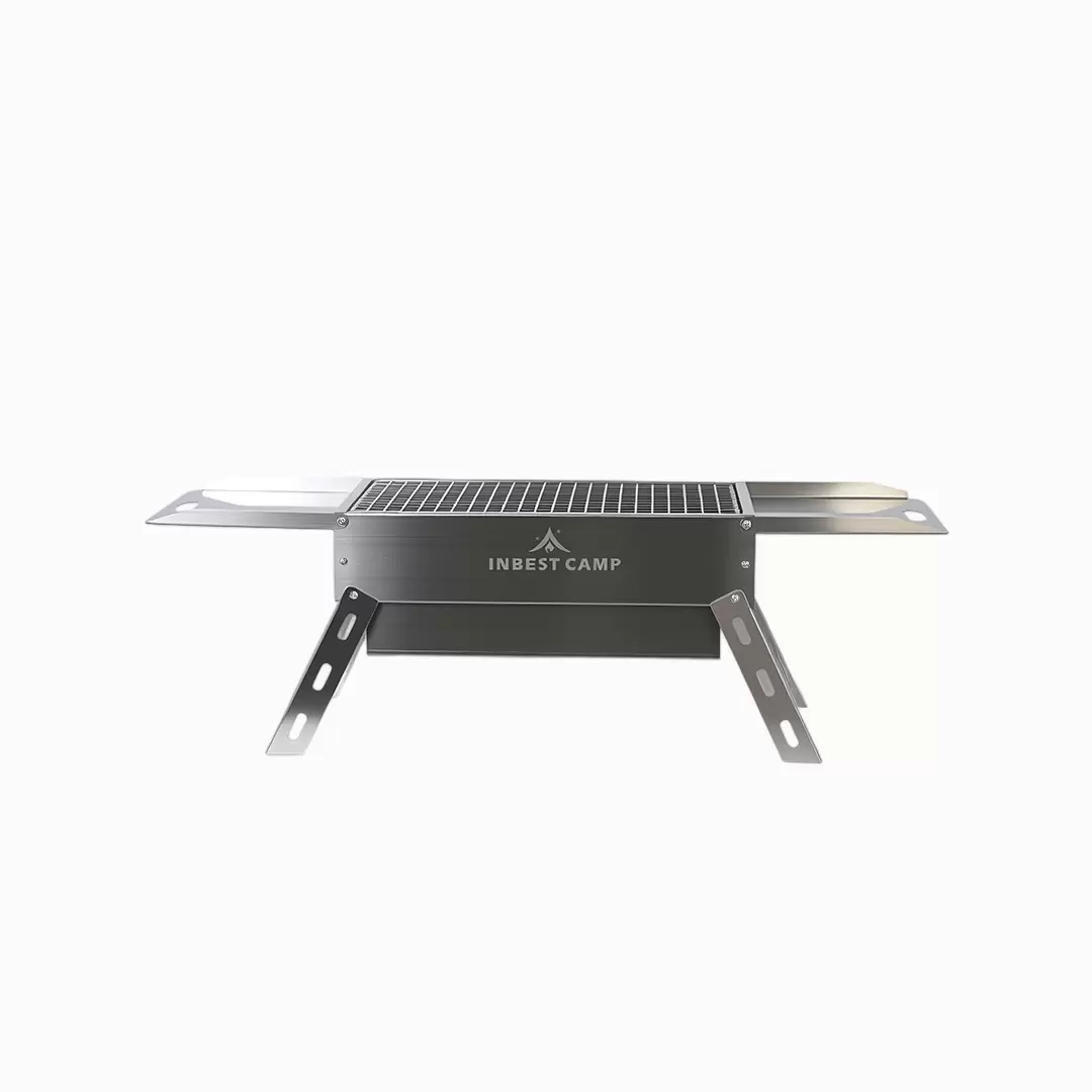 Folding Handle Stainless Steel Charcoal Barbecue Stove