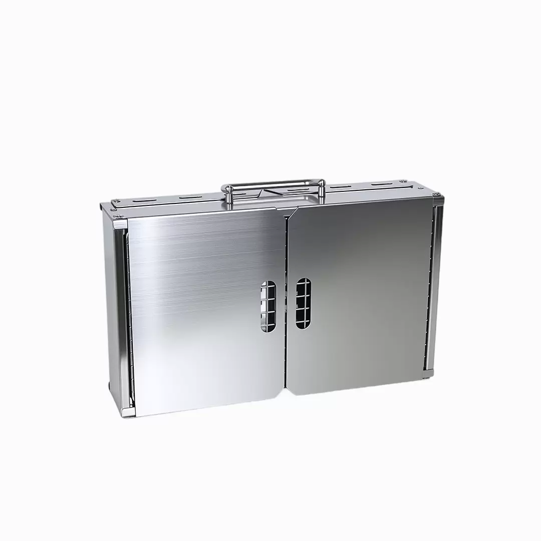 Folding Handle Stainless Steel Charcoal Barbecue Stove