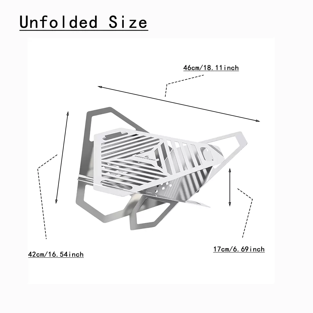 Card style Folding Fire pit 