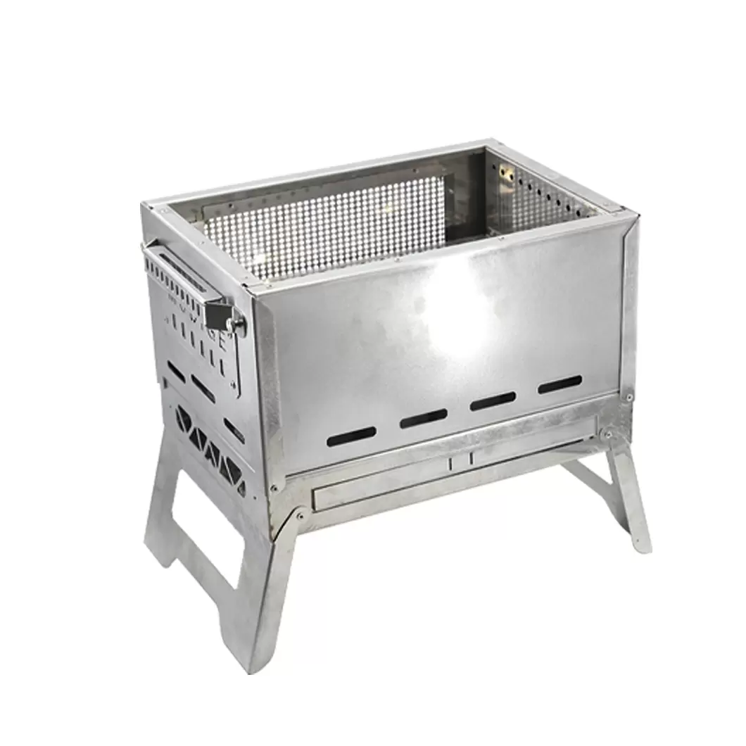 Ultra thin quick pack folding fire pit