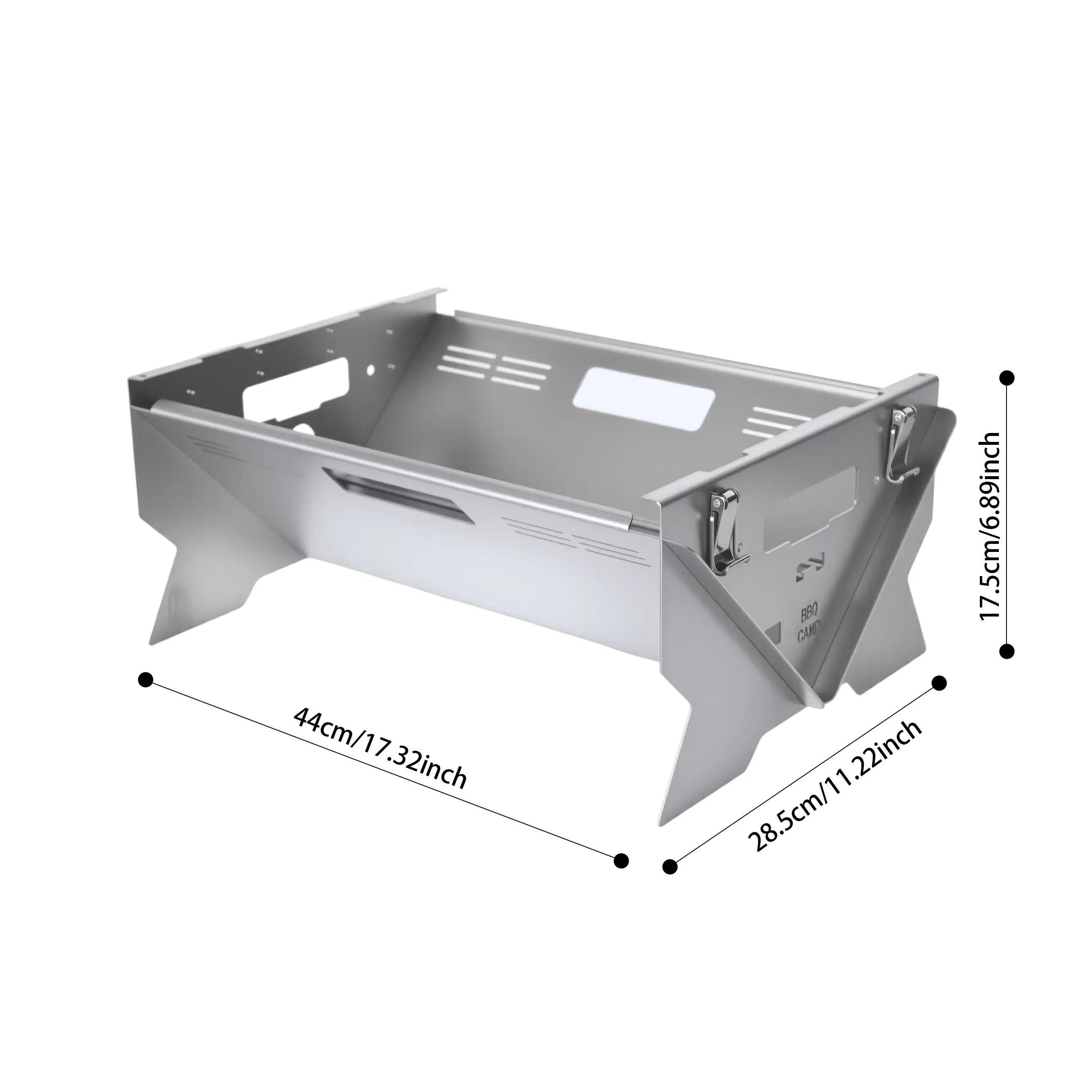 Foldable rotating barbecue grill