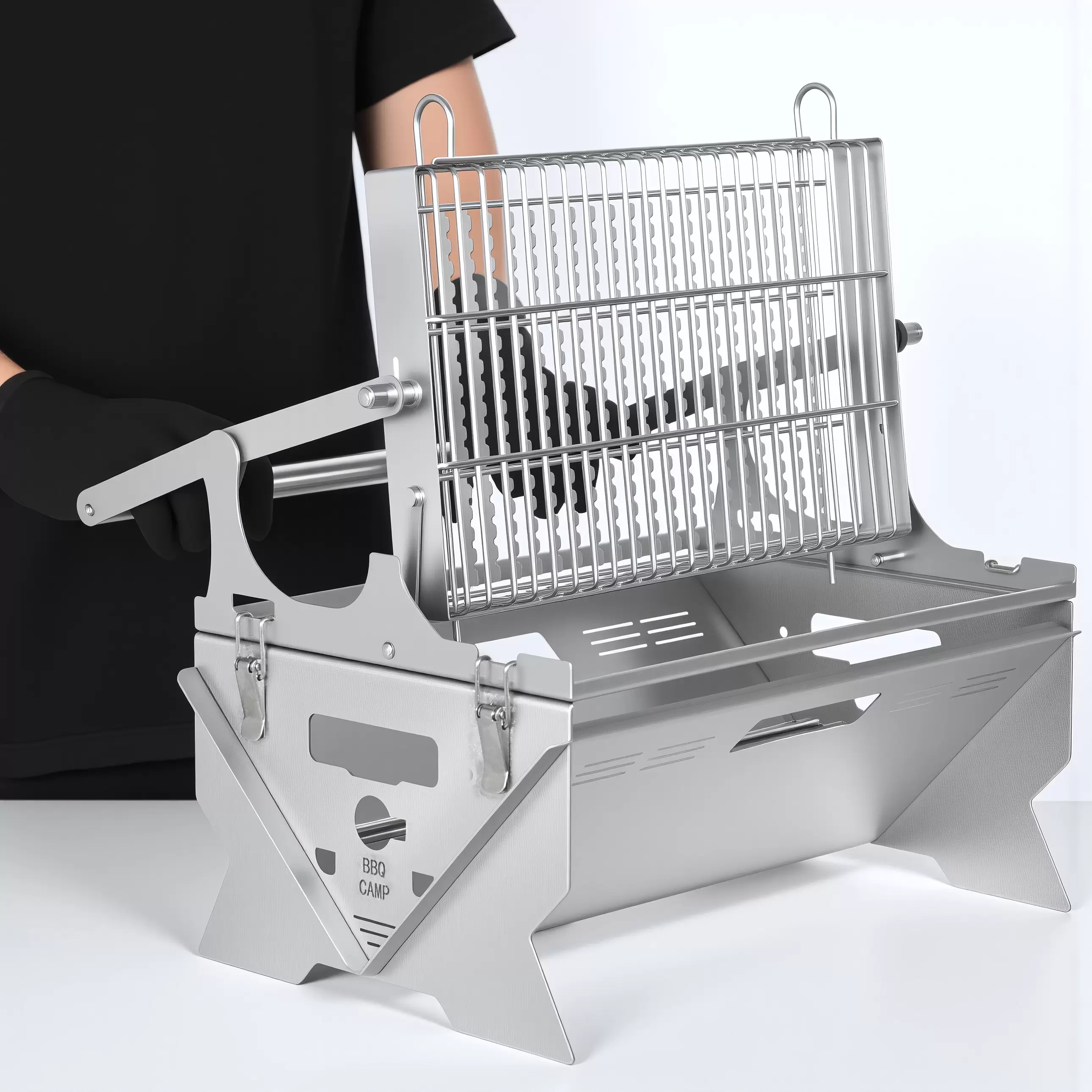 Maximizing Flavor: Tips for Using a Folding BBQ Grill with Rotisserie Outdoors