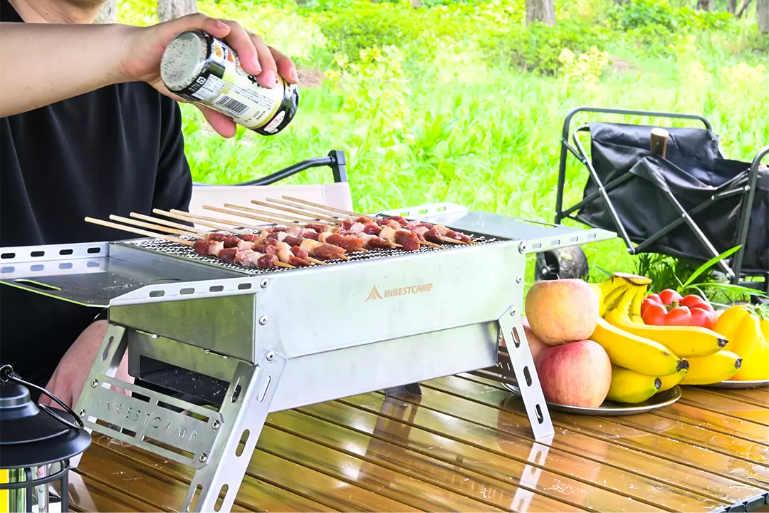 foldable charcoal grill for small spaces