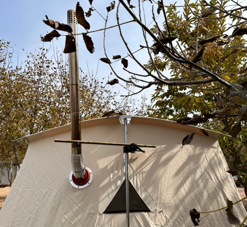 How to Install a Flue Pipe on a Canvas Tent Stove