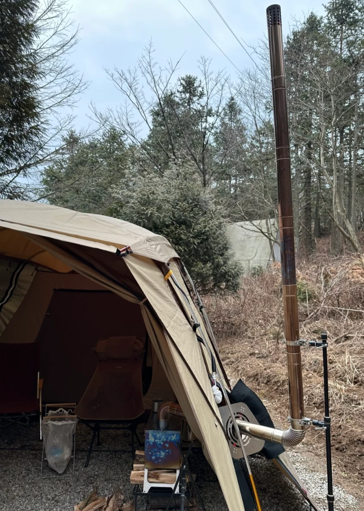 How to Install a Flue Pipe on a Canvas Tent Stove