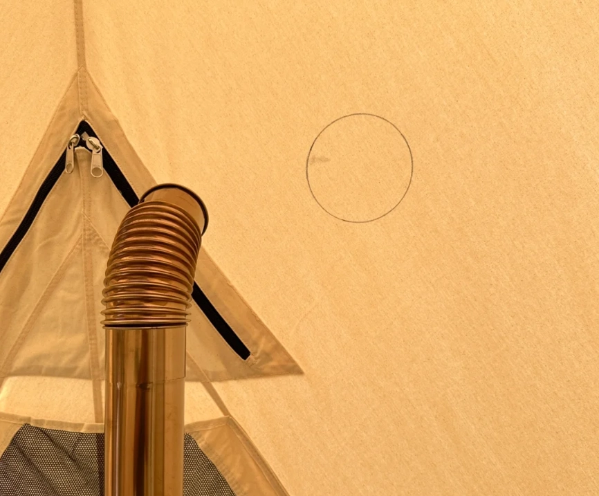 How to Install a Flue Pipe on a Canvas Tent Stove