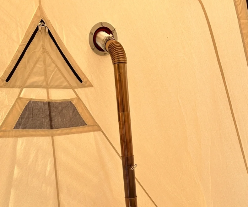 How to Install a Flue Pipe on a Canvas Tent Stove