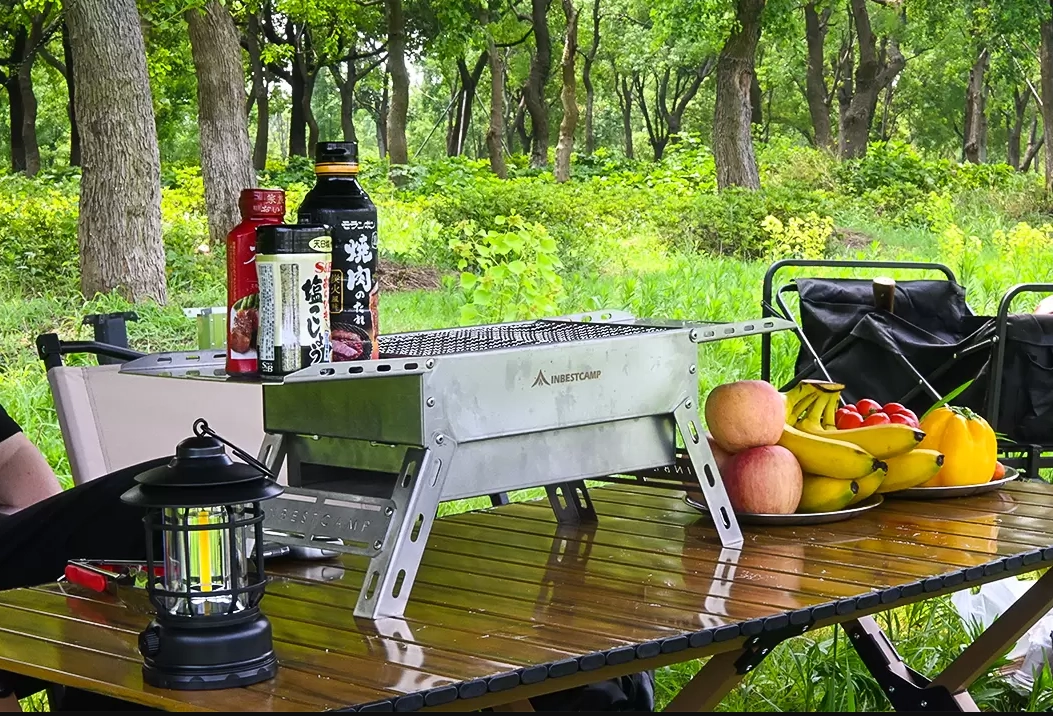 automatic rotating charcoal bbq grill