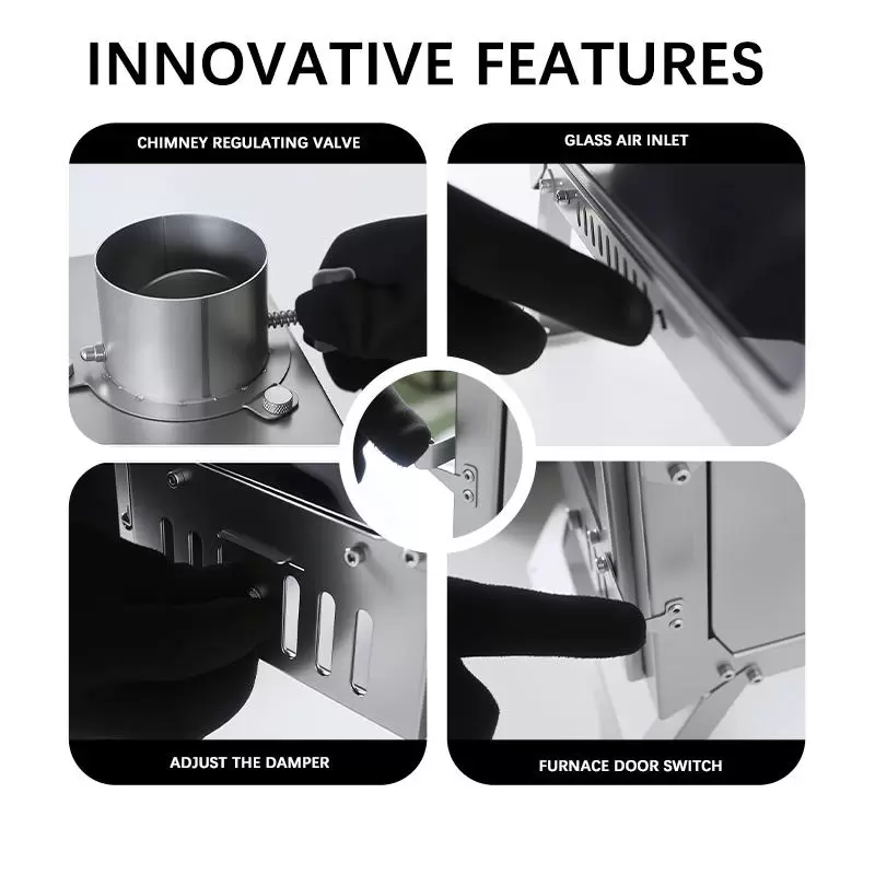 Folding Tent Wood Stove for Winter Camping Folding Tent Wood Stove for Winter Camping