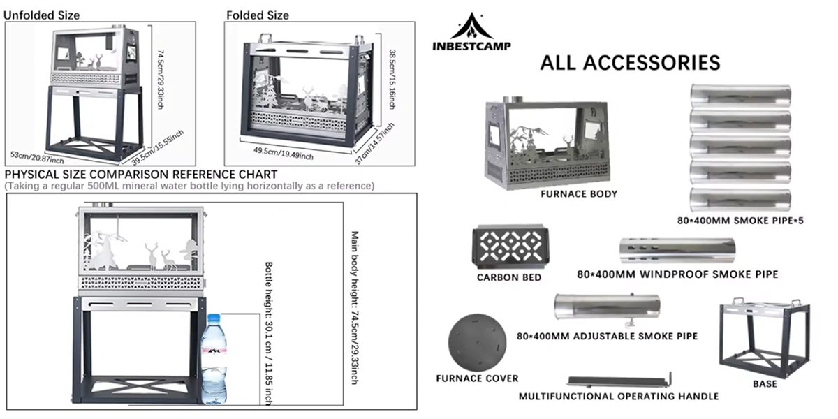 Multi-purpose Outdoor Wood Stove Detailed images
