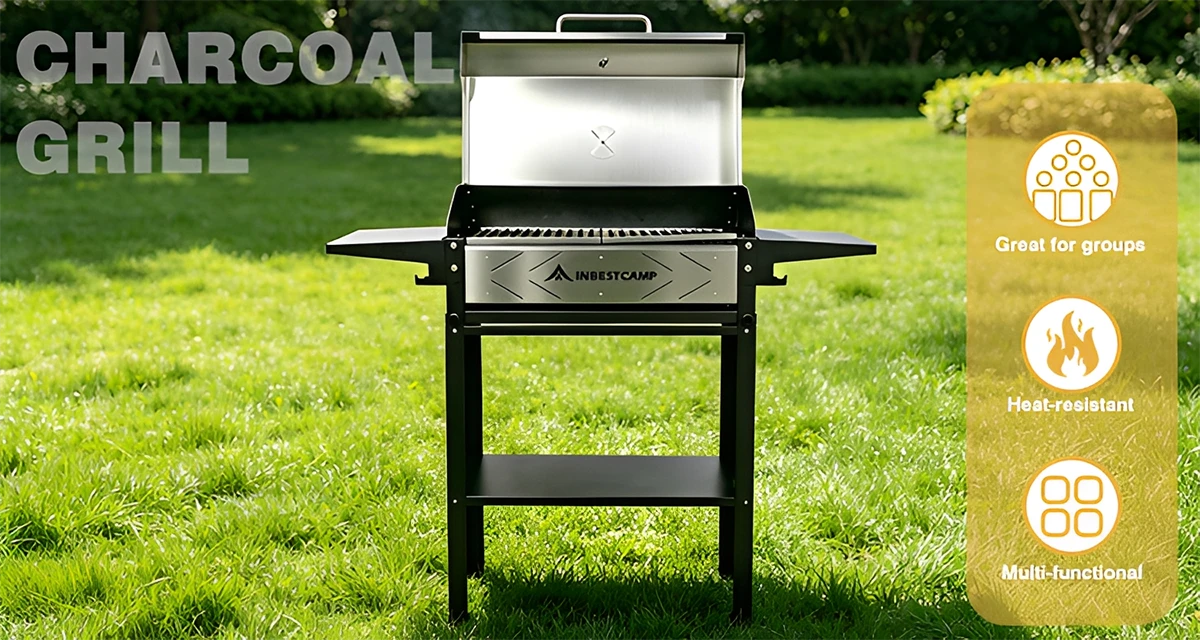 Large Capacity Backyard Charcoal Grill