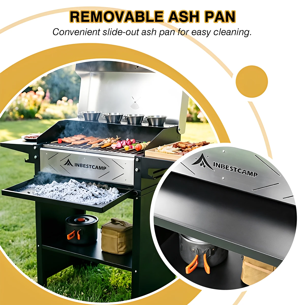 Large Capacity Backyard Charcoal Grill