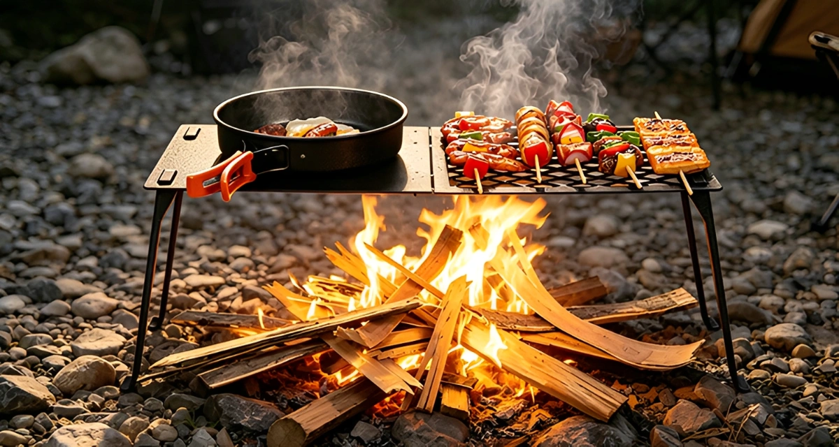 Multifunctional Portable Campfire Grill