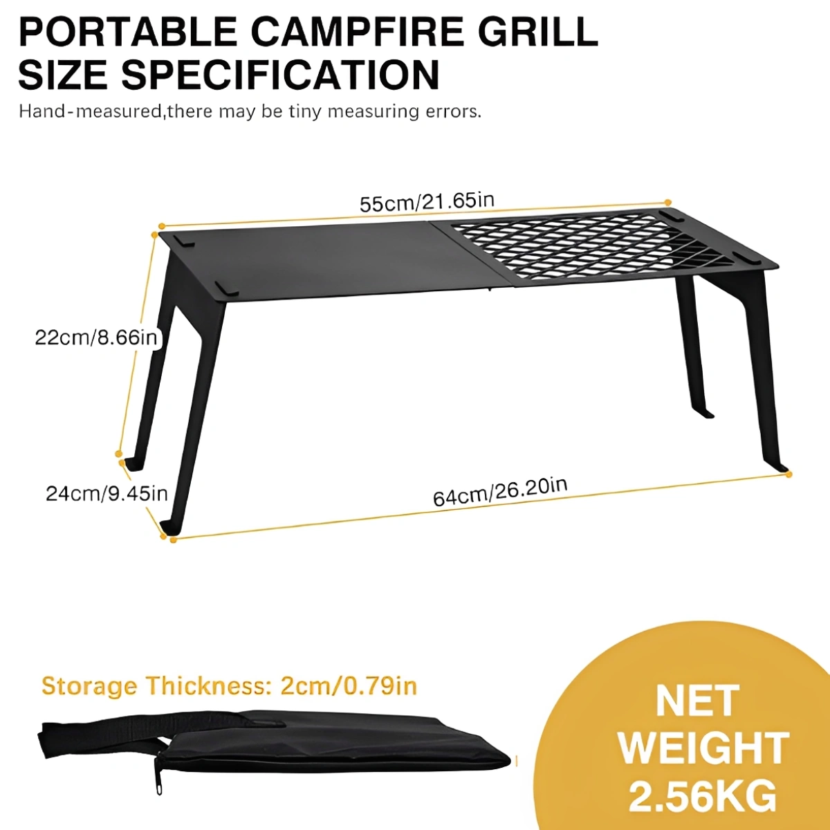 Multifunctional Portable Campfire Grill