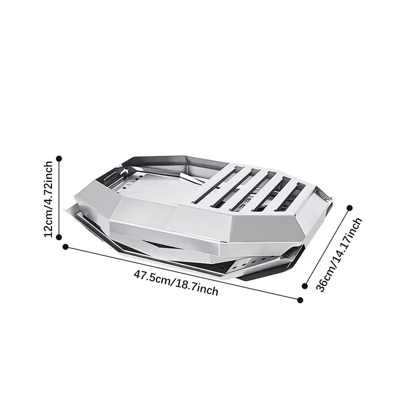 Detachable Stainless Steel Smokeless Fire Pit