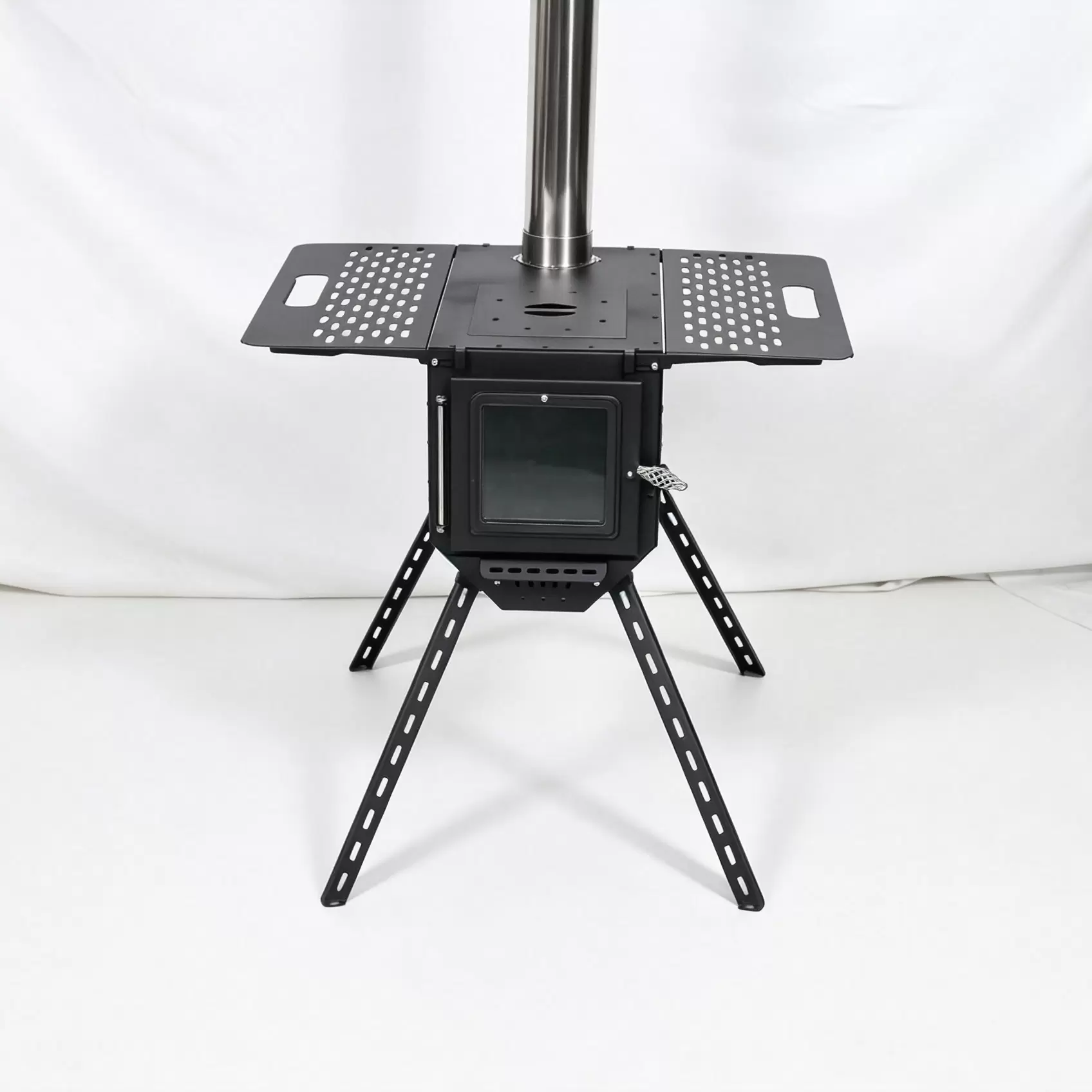 INBESTCAMP Compact Tabletop Tent Wood Stove with Dual Glass Windows | Portable Hot Tent Heating & Cooking Stove (OEM/ODM Factory Direct)